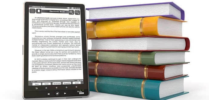Livro ou tablet formato digital