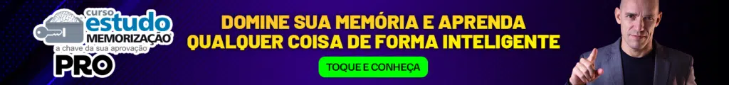 banner estudo e memorização